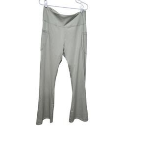 In Good State Flare Yoga Pants XL Sage Green High Rise Pocket Lounge